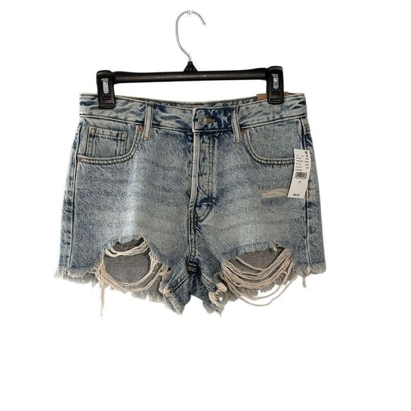 NWT PacSun Festival high-rise distressed denim shorts - 26 - Picture 2 of 11